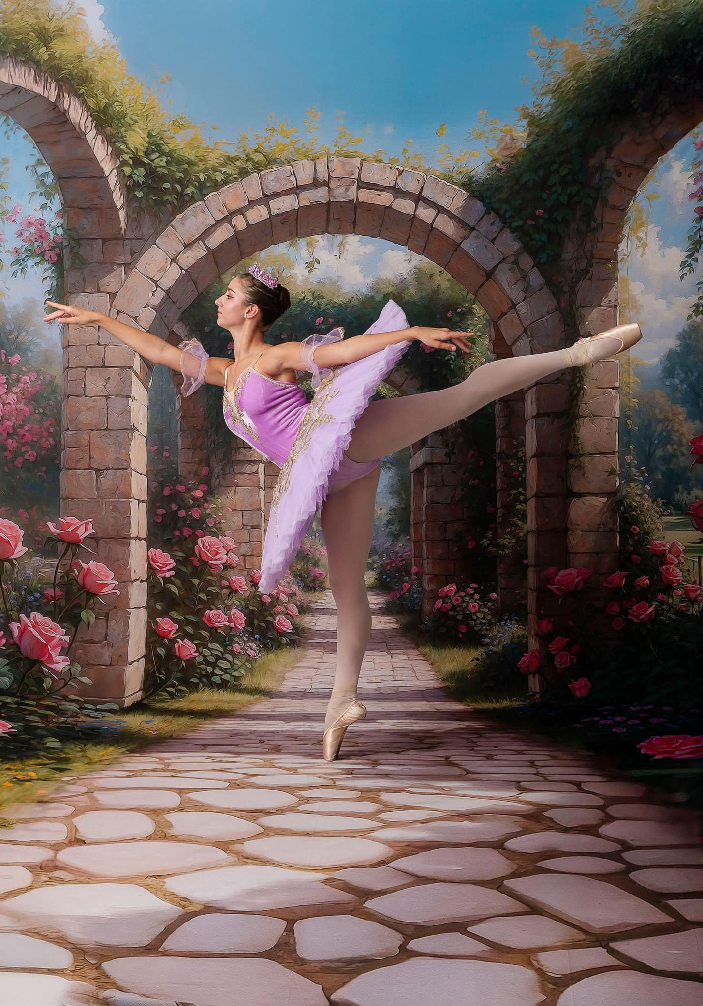 Arcadian Rose Gate - With Sweep Option