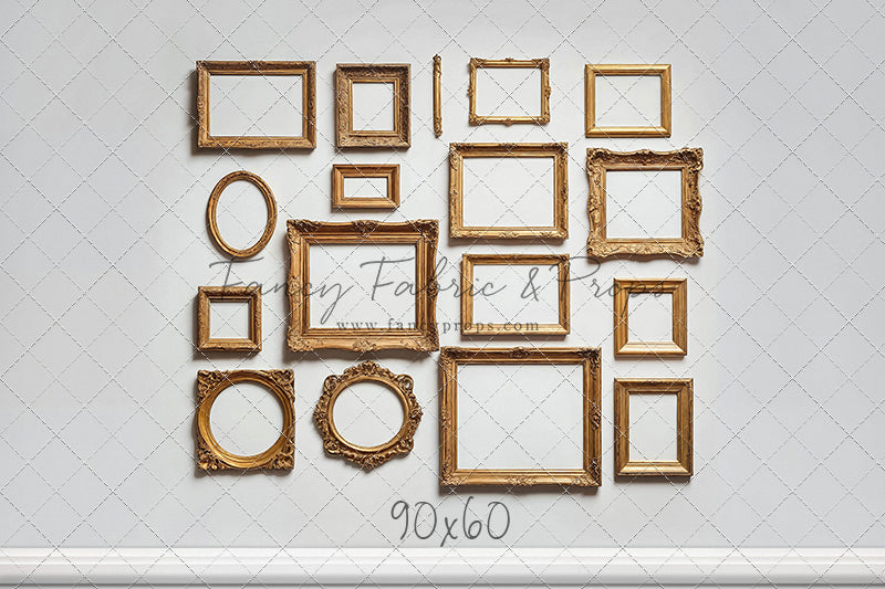 White Frame Wall - White Floor - With Sweep Option