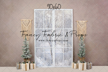 Boho Fireplace Window