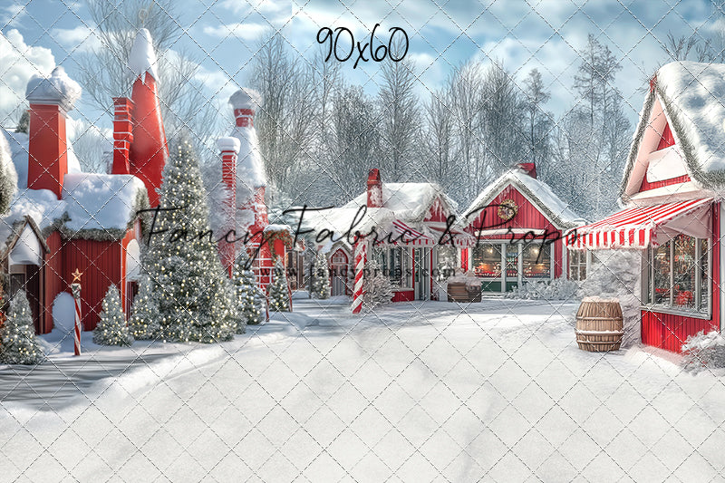 North Pole Cozy Street - with Sweep Option