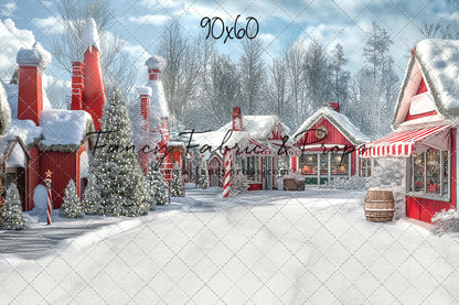 North Pole Cozy Street - with Sweep Option