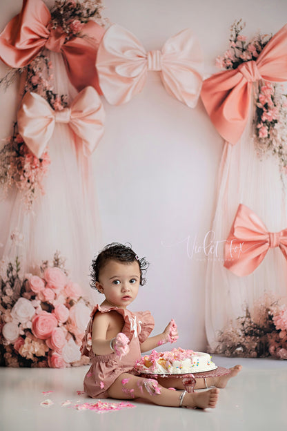 Bowtied Blush - With Sweep Option