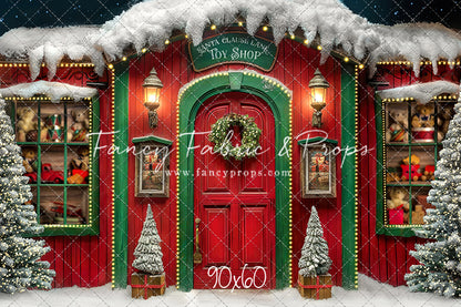 Santa Claus Lane Toy Shop - with Sweep Option