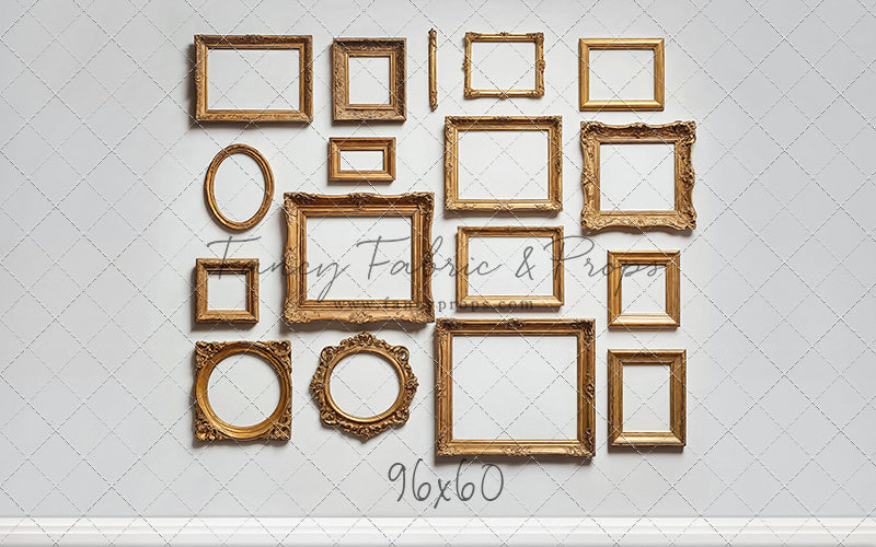 White Frame Wall - White Floor - With Sweep Option