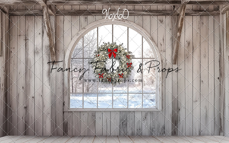 Farmhouse Christmas Window