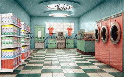 Laundry Day - Blue - With Sweep Option