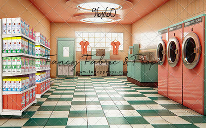 Laundry Day - Coral - With Sweep Option