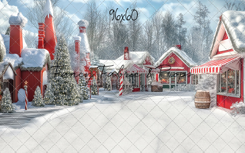North Pole Cozy Street - with Sweep Option