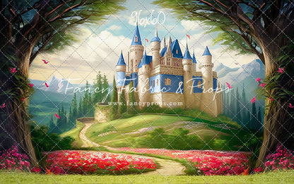 Royal Castle - Blue with Grass- With Sweep Option