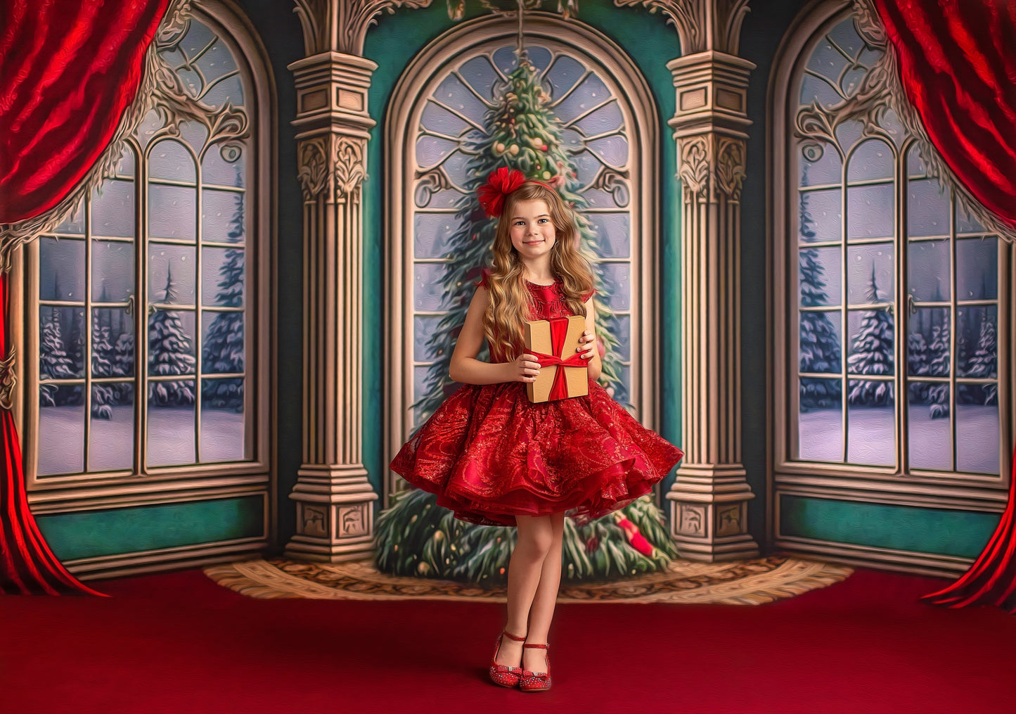 Royal Christmas Tree - Red Carpet Option - with Sweep Option