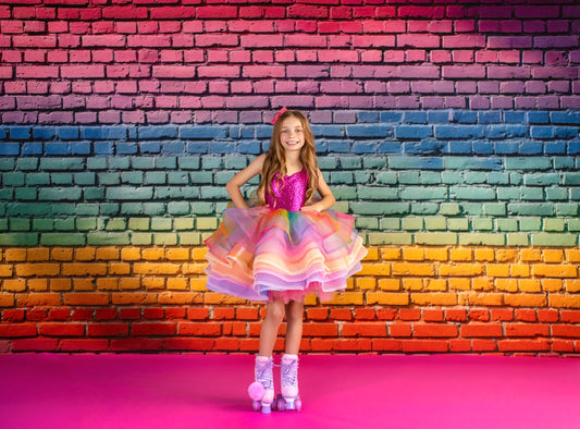 Rainbow Riot Brick - With Sweep Option