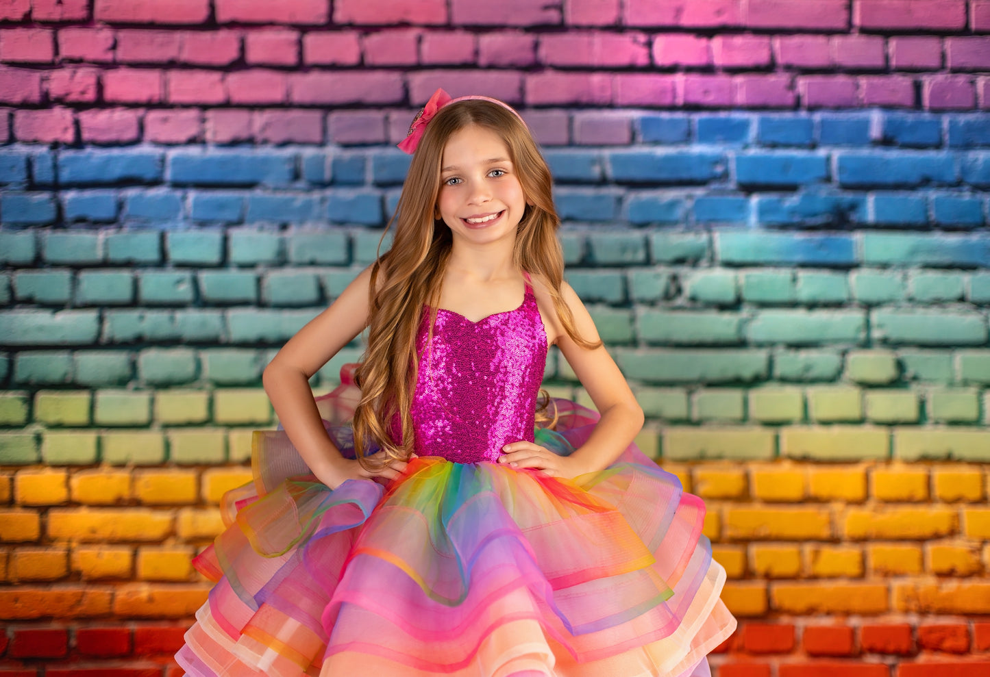 Rainbow Riot Brick - With Sweep Option