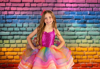 Rainbow Riot Brick - With Sweep Option