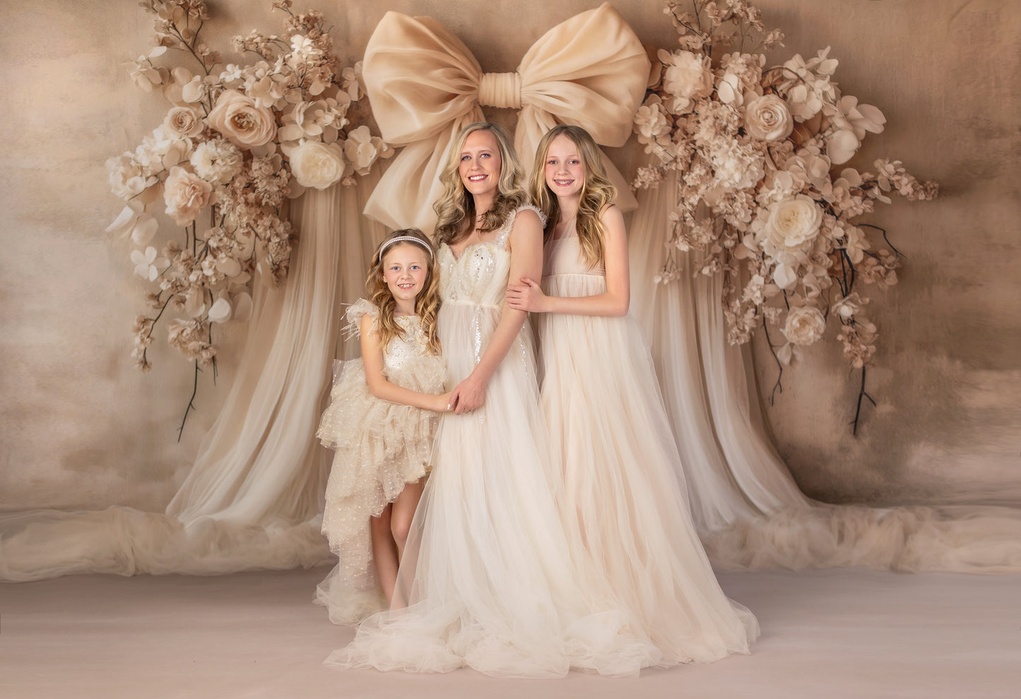 Soft Bow & Tulle - With Sweep Option