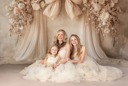 Soft Bow & Tulle - With Sweep Option