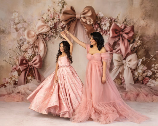 Champagne Rose Whimsy - With Sweep Option