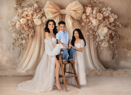 Soft Bow & Tulle - With Sweep Option