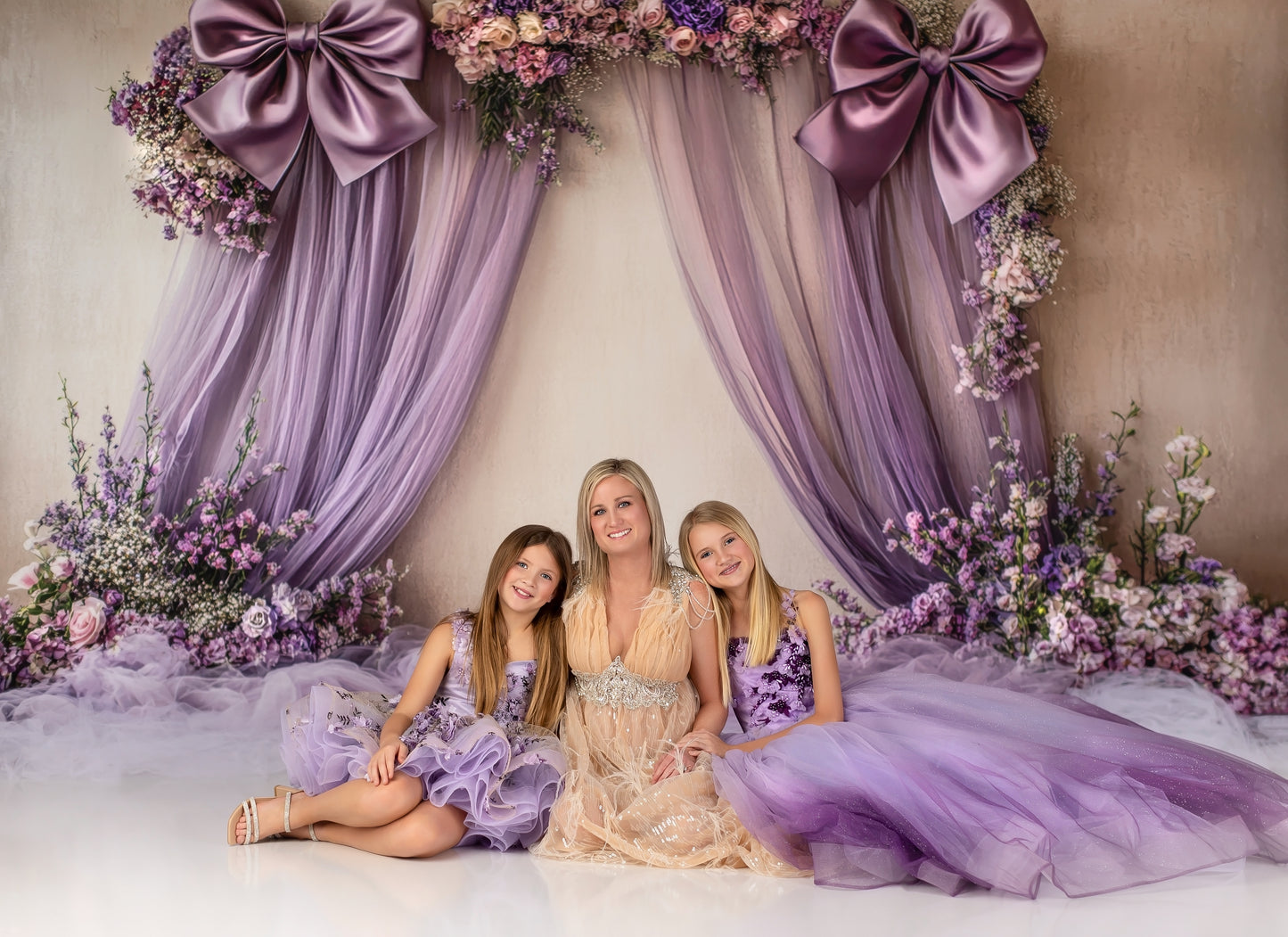 Amethyst Bow Blooms - With Sweep Option