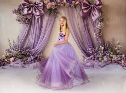 Amethyst Bow Blooms - With Sweep Option