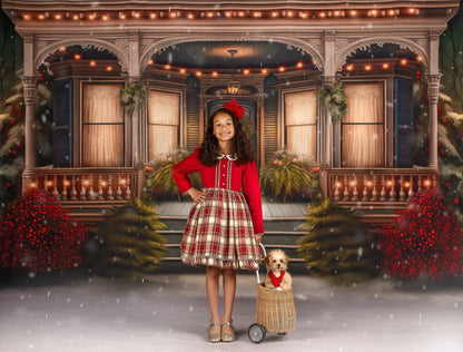 Welcoming Glow Holiday Porch - with Sweep Option