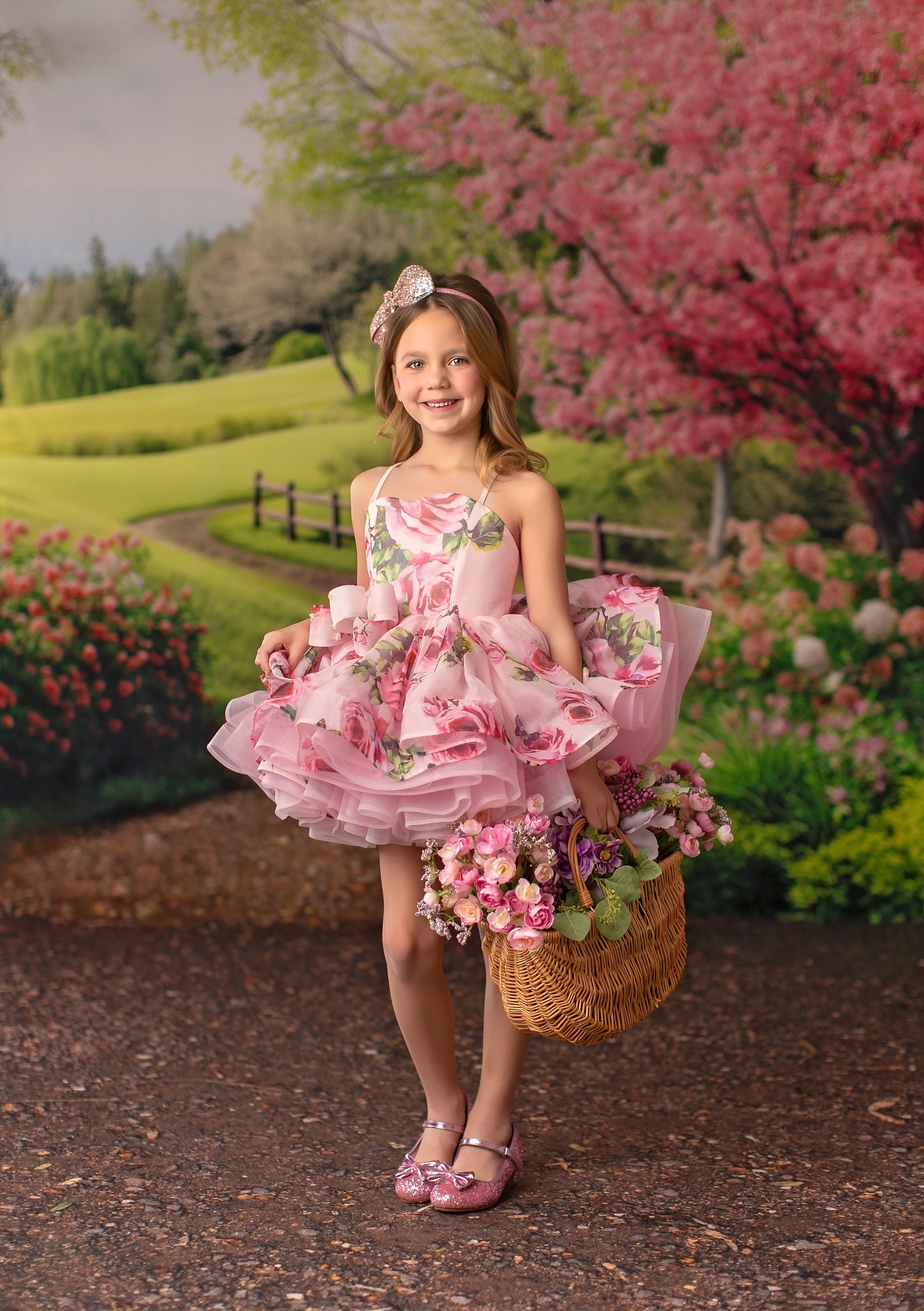 Country Road In Bloom - With Sweep Option
