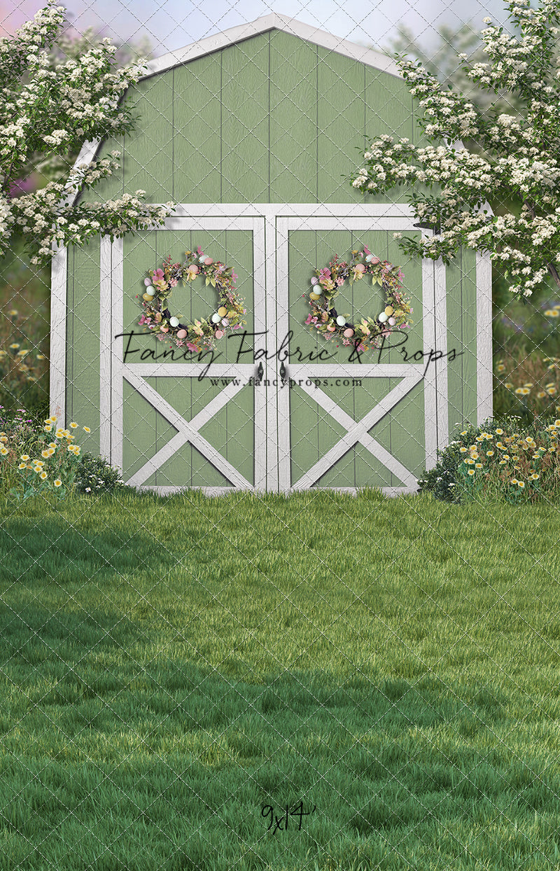 Easter Blossoms Barn - With Sweep Option