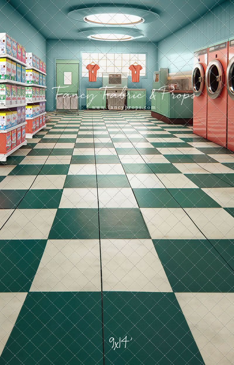 Laundry Day - Blue - With Sweep Option