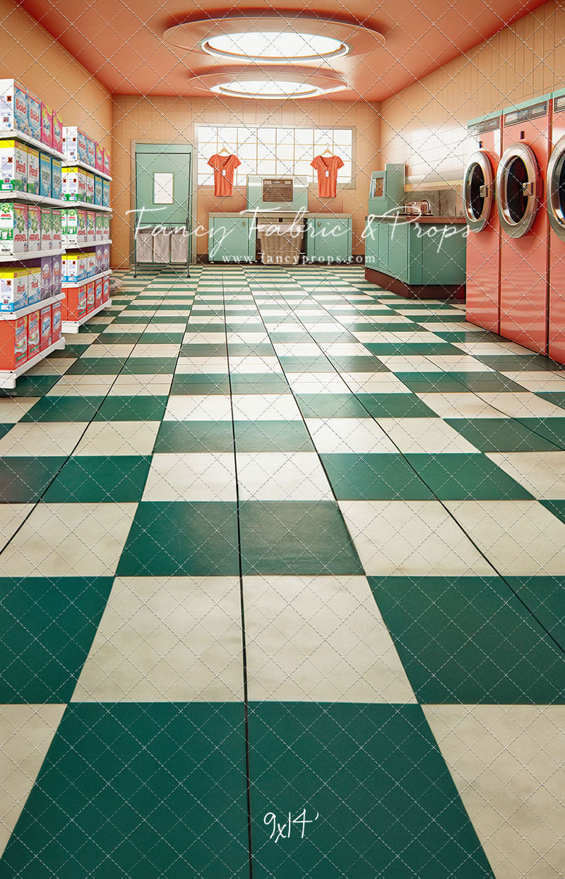 Laundry Day - Coral - With Sweep Option