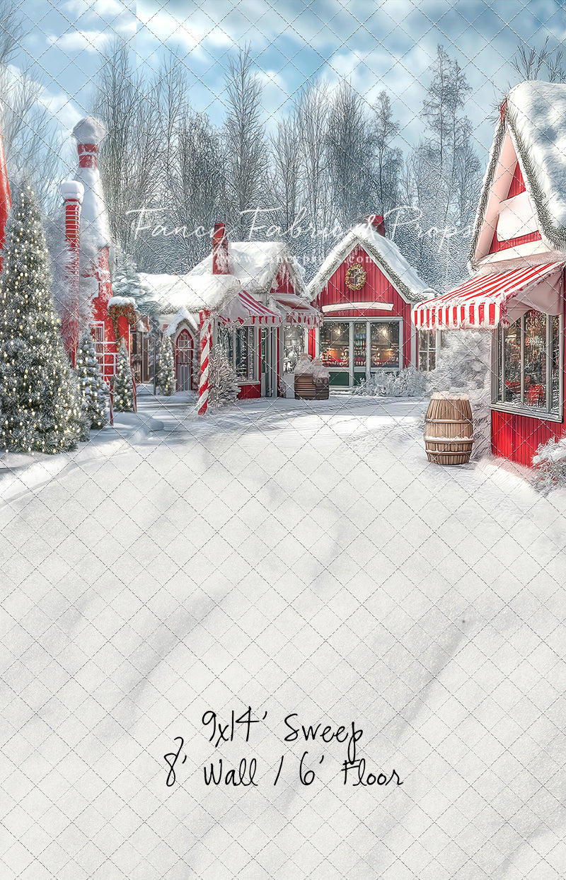 North Pole Cozy Street - with Sweep Option