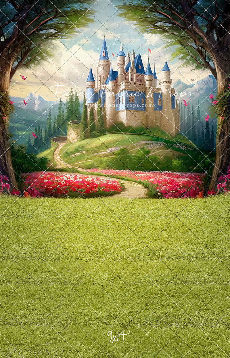 Royal Castle - Blue with Grass- With Sweep Option