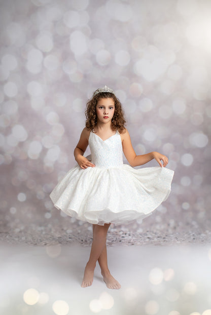 White Shimmering Stage - Sweep Sizes Only