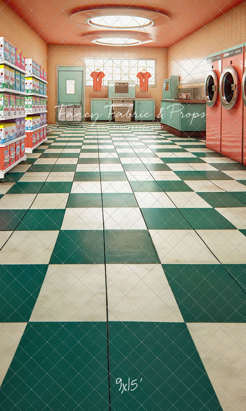 Laundry Day - Coral - With Sweep Option