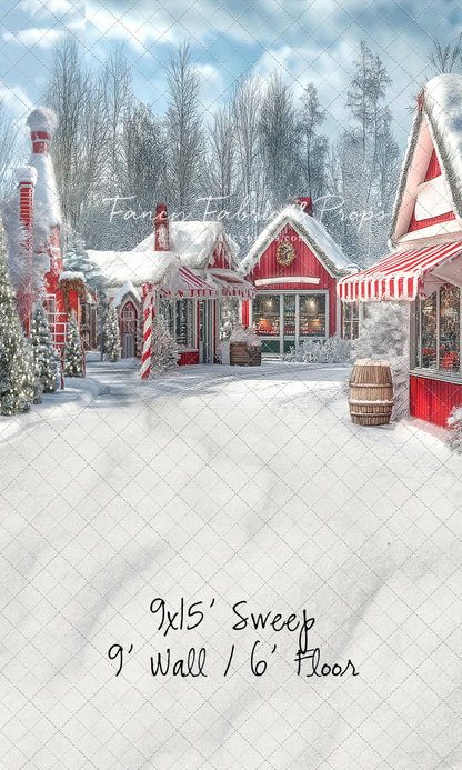 North Pole Cozy Street - with Sweep Option