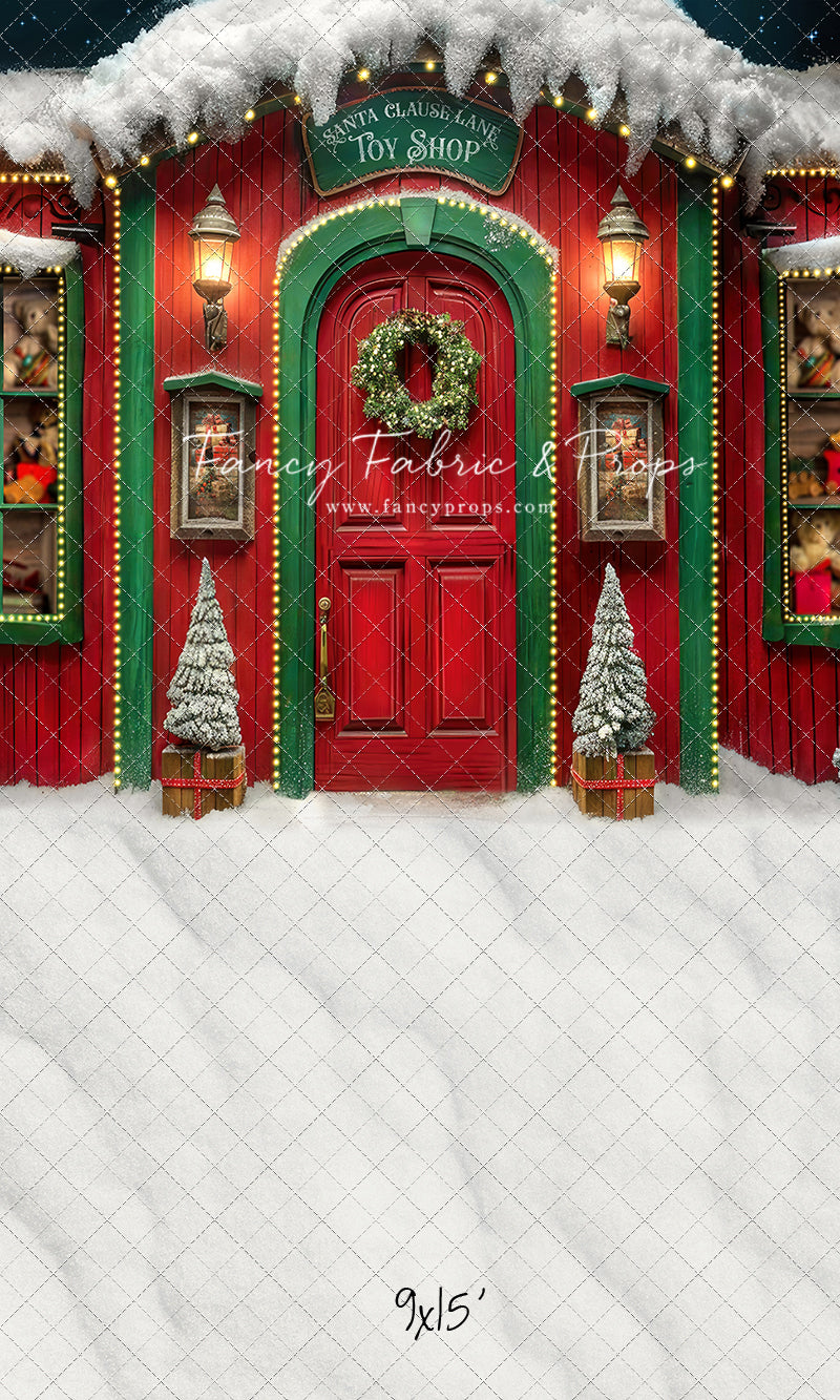 Santa Claus Lane Toy Shop - with Sweep Option