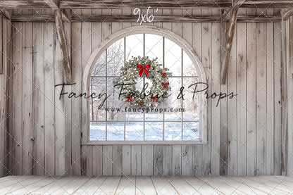 Farmhouse Christmas Window