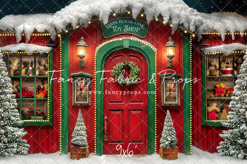 Santa Claus Lane Toy Shop - with Sweep Option