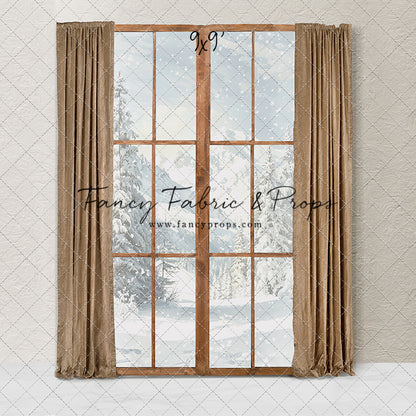 Elegant Gold Christmas Morning View