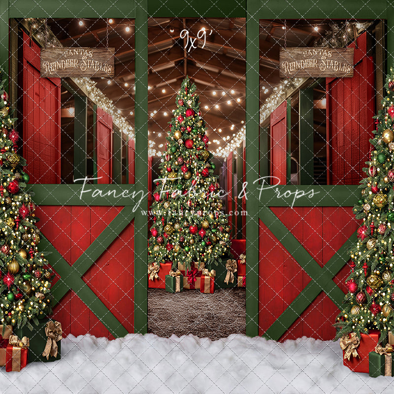 Santa's Jolly Reindeer Stable - No Reindeer