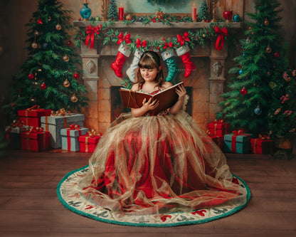 Antique Holiday Mantle - with Sweep Option