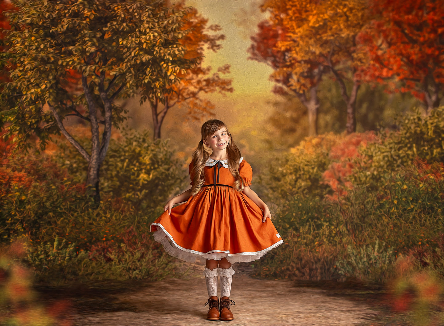 Autumn Forest Path - With Sweep Option