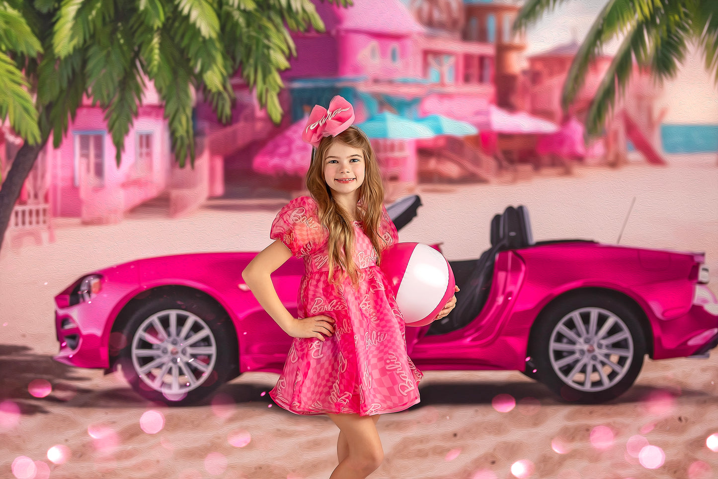 Beach Convertible -Pink - With Sweep Option