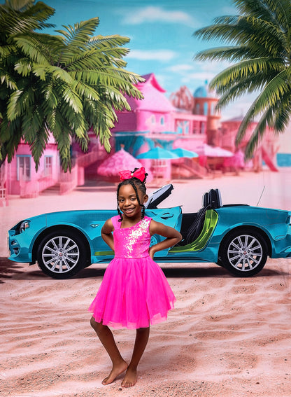 Beach Convertible -Teal Blue - With Sweep Option