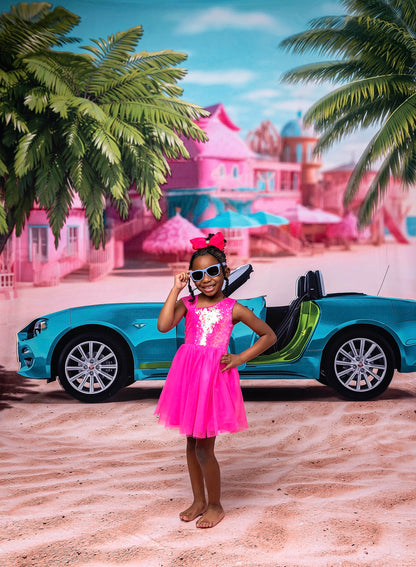 Beach Convertible -Teal Blue - With Sweep Option