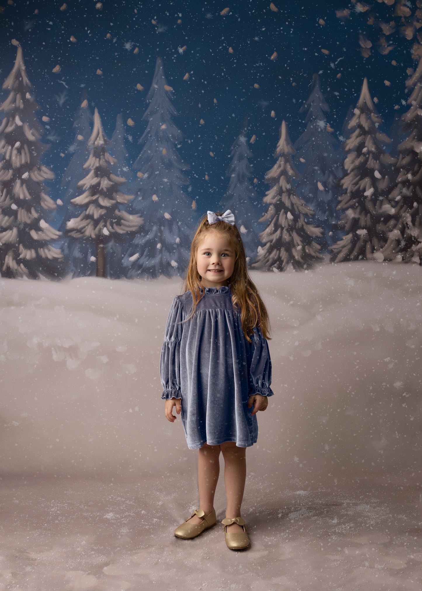 Blue Snowy Sky - with Sweep Option