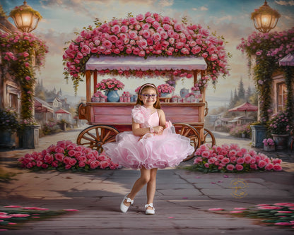 Blushing Bloom Cart - With Sweep Option