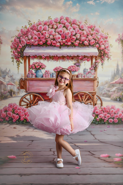 Blushing Bloom Cart - With Sweep Option