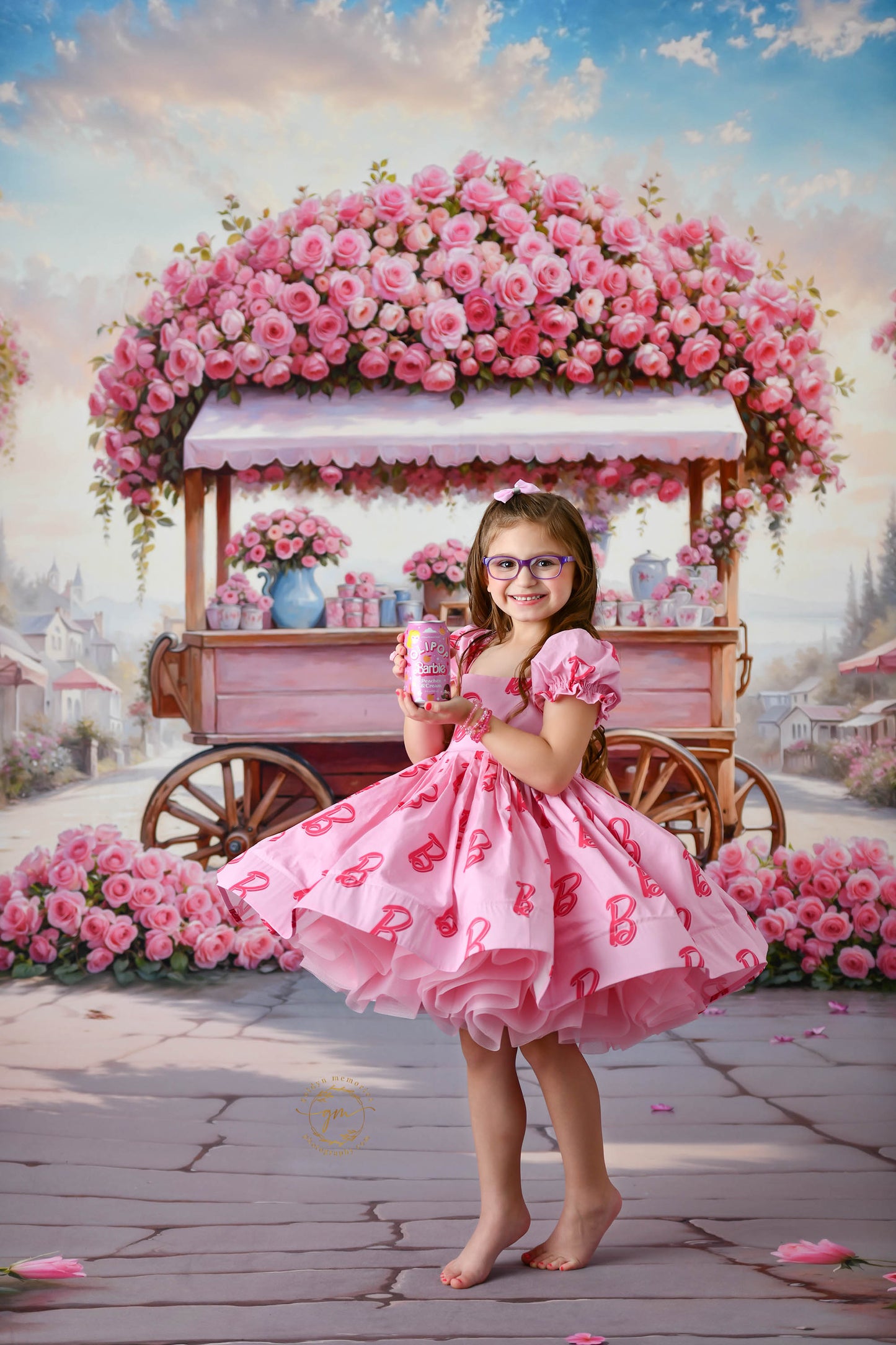 Blushing Bloom Cart - With Sweep Option