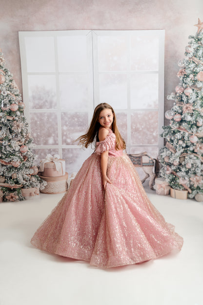 Blushing Carousel Christmas