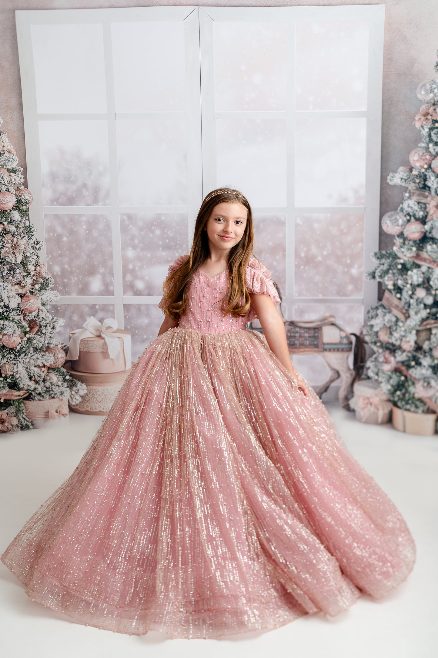 Blushing Carousel Christmas