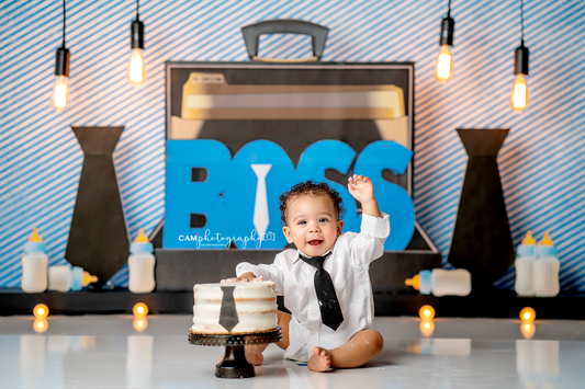 RTS Born Leader - 84x60" Value Luxe - Black Ink Spots - 60% Off - 2 Available